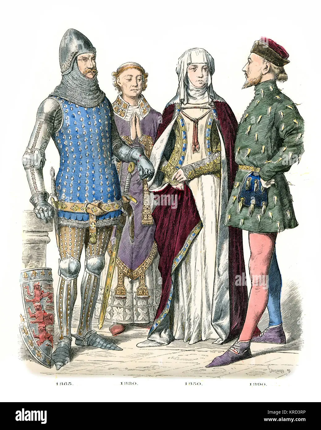 moda siglo xiv - Cómo era la vestimenta del siglo XVI