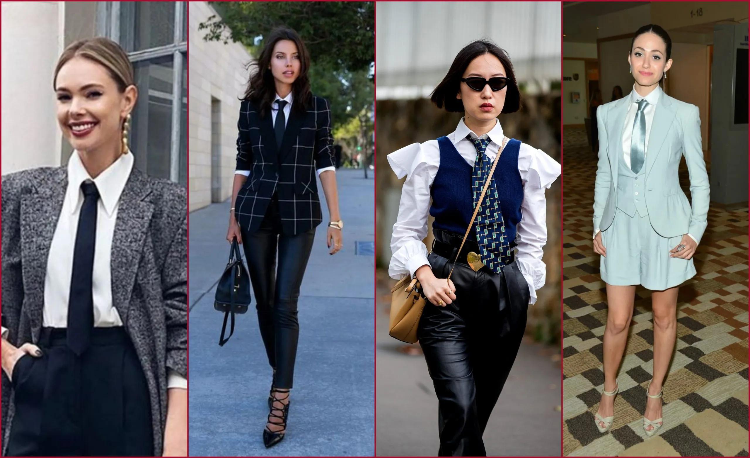 moda con corbata para mujeres - Cómo se debe combinar la corbata