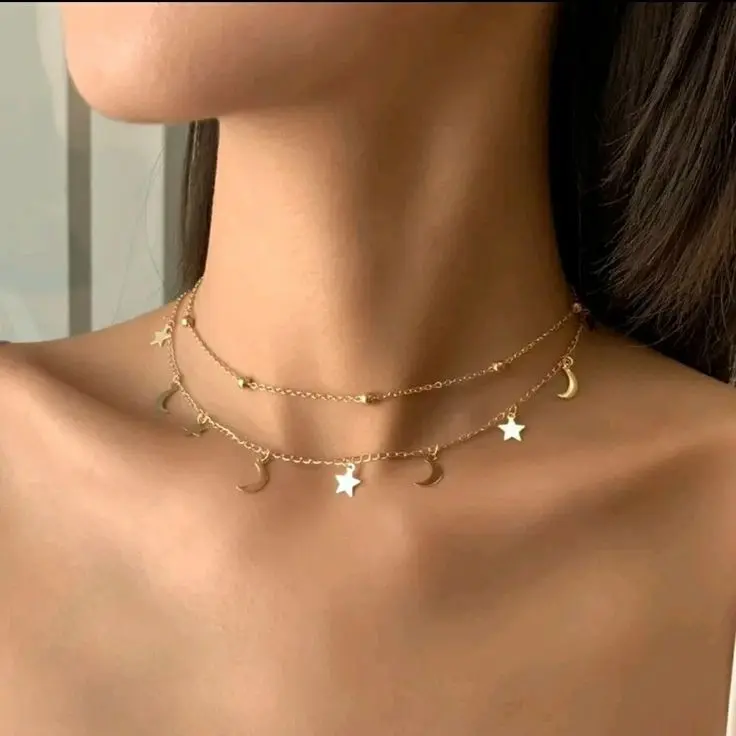 cadenas dobles de moda - Cómo se llaman los accesorios de cadenas