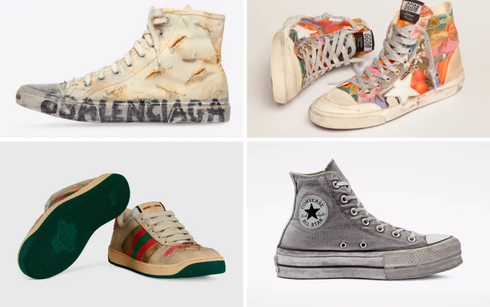 zapatillas sucias moda - Cómo se llaman los zapatos que parecen sucios