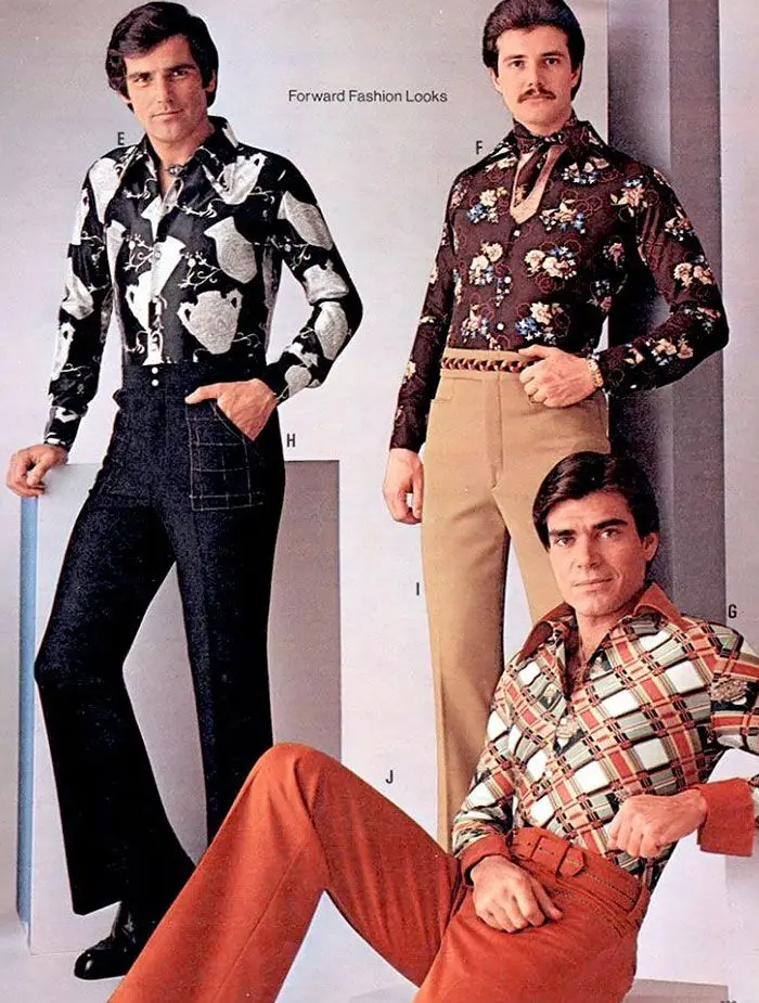 moda año 70 hombres - Cómo se vestían los hippies en los 70