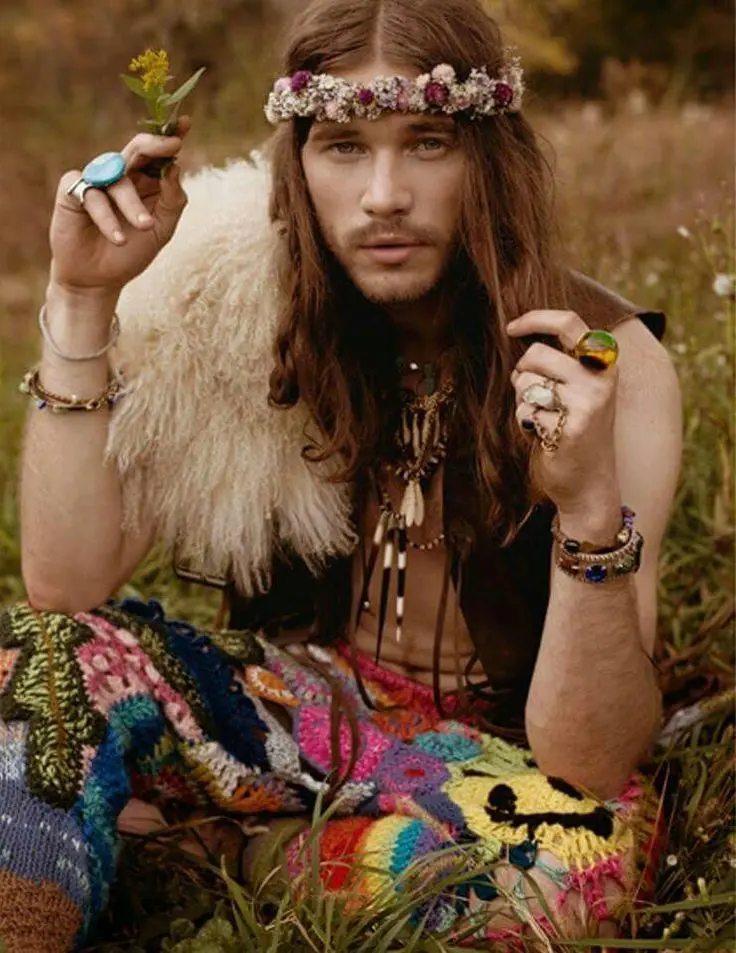 moda hippie hombre - Cómo se vestían los hippies en los años 60