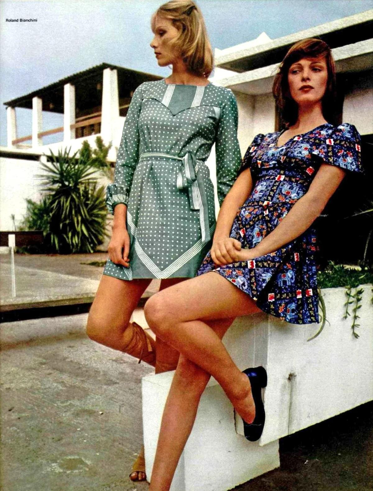 moda de los 70 vestidos - Cómo se vestían los jóvenes en los años 70