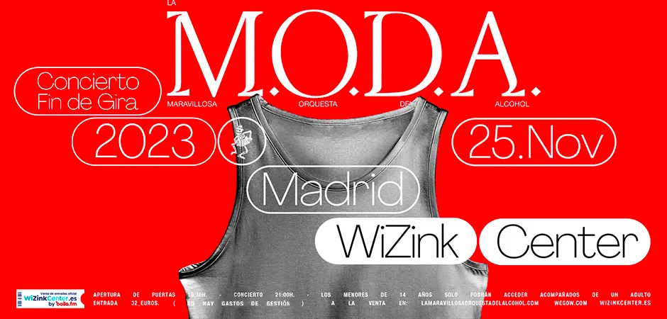 la moda wizink 26 noviembre - Cuándo viene WOS a Madrid