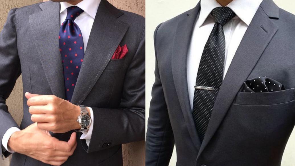moda hombre traje gris - Qué color de camisa y corbata combinar con traje gris