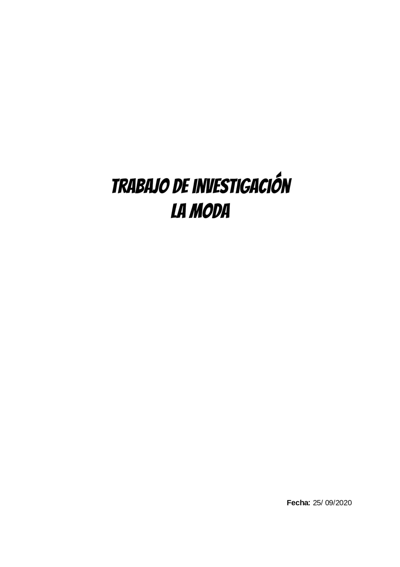 trabajos de investigación sobre moda - Qué es la investigación de la moda