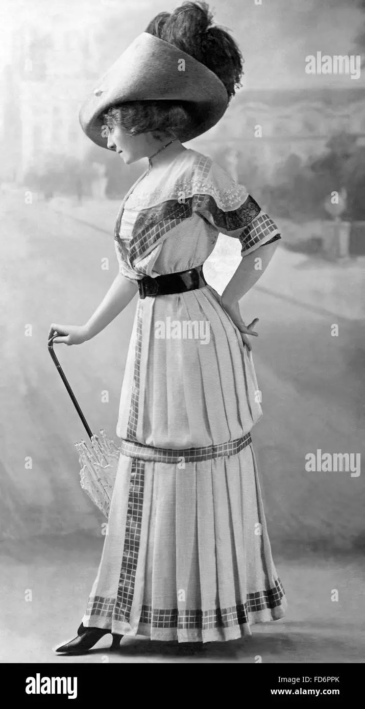 moda 1910 mujeres - Qué telas se usaban en 1910