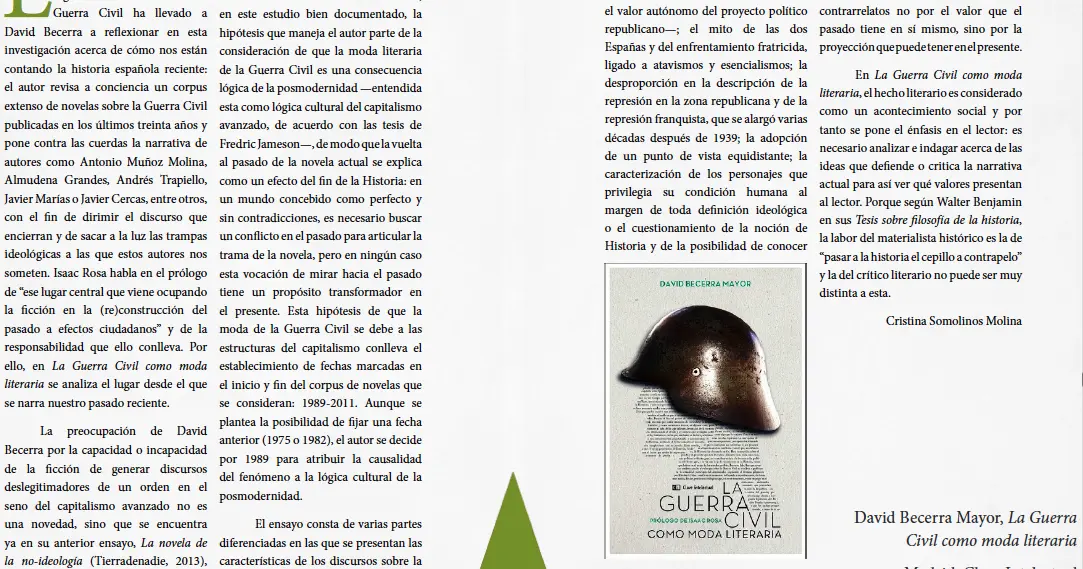 la guerra civil como moda literaria - Quién escribio la Guerra Civil